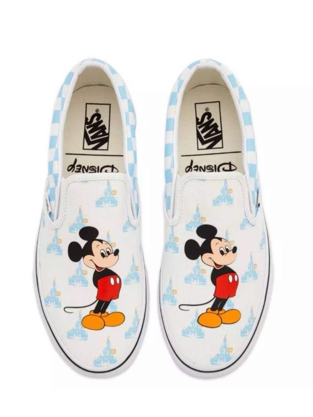 Vans Walt Disney World Mickey Mouse Slip-On Sneakers - White/Blue